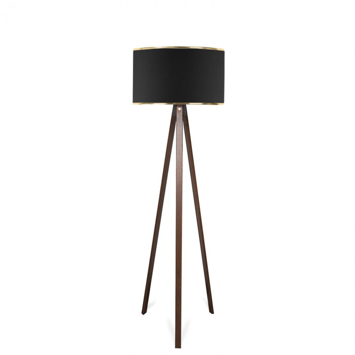 Opviq AYD-2983 Lámpara de pie de madera con pantalla de tela, Negro Opviq AYD-2983 Lámpara de pie de madera con pantalla de tela, Negro